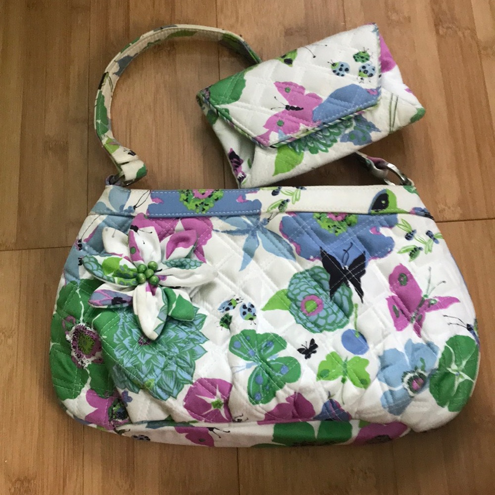 Vera Bradley matching set purse and wallet